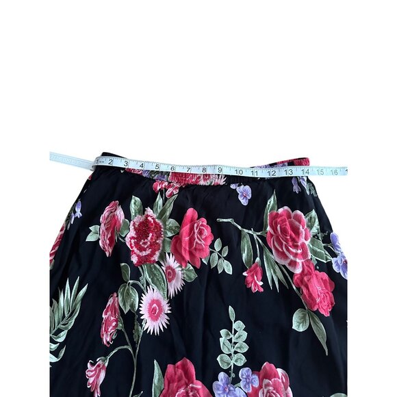 Vintage 90s Y2k Beaded Floral Embroidered Sequin Maxi Skirt M Resort Wear Cruise - Picture 6 of 9